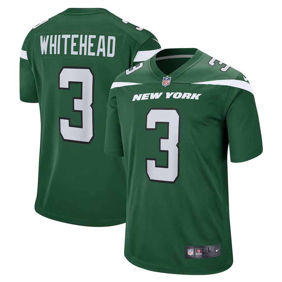Men New York Jets 3 Jordan Whitehead Nike Gotham Green Game Player NFL Jersey